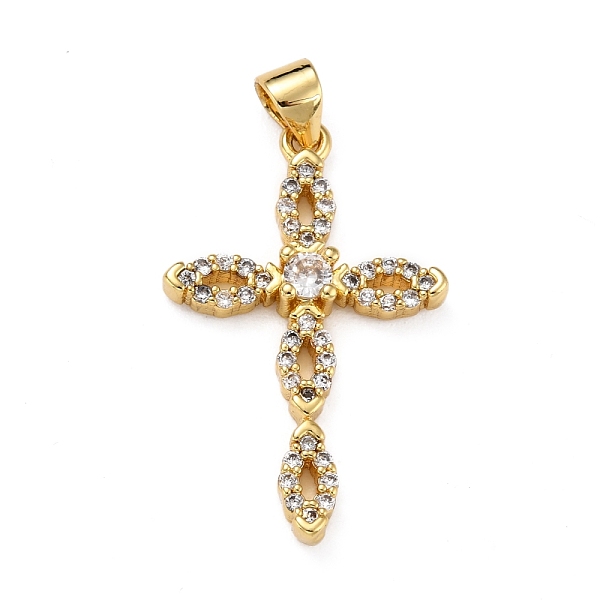 PandaHall Brass Micro Pave Clear Cubic Zirconia Pendants, Cross, Real 18K Gold Plated, 28x17.5x3.5mm, Hole: 4x3mm Brass+Cubic Zirconia Cross...
PandaHall Brass Micro Pave Clear Cubic Zirconia Pendants, Cross, Real 18K Gold Plated, 28x17.5x3.5mm, Hole: 4x3mm Brass+Cubic Zirconia Cross...