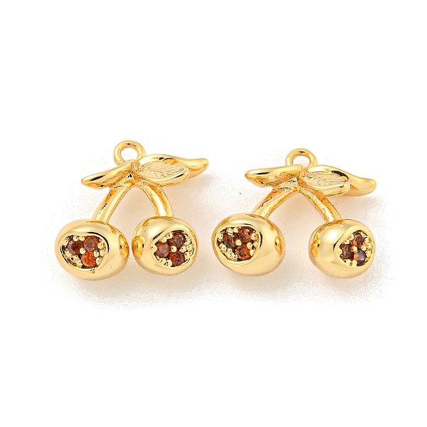 PandaHall Brass Micro Pave Cubic Zirconia Pendants, Real 18K Gold Plated, Red, Cherry, 10x10x5mm, Hole: 1mm Brass+Cubic Zirconia Cherry Red
PandaHall Brass Micro Pave Cubic Zirconia Pendants, Real 18K Gold Plated, Red, Cherry, 10x10x5mm, Hole: 1mm Brass+Cubic Zirconia Cherry Red