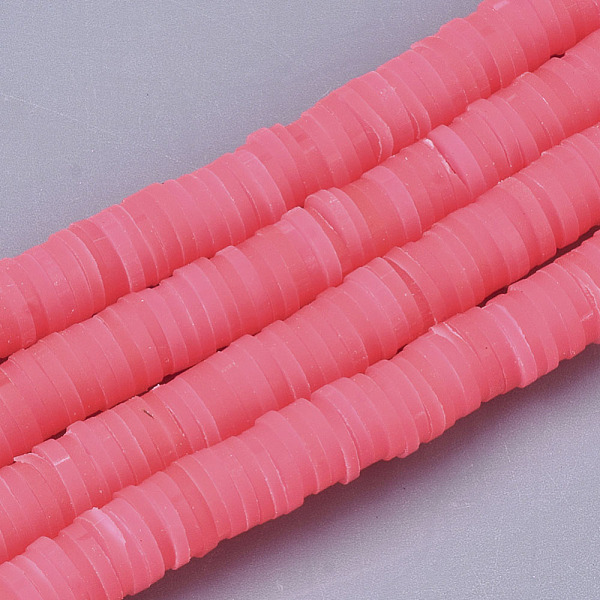 PandaHall Handmade Polymer Clay Beads Strands, for DIY Jewelry Crafts Supplies, Heishi Beads, Disc/Flat Round, Cerise, 6x0.5~1mm, Hole..., Red
PandaHall Handmade Polymer Clay Beads Strands, for DIY Jewelry Crafts Supplies, Heishi Beads, Disc/Flat Round, Cerise, 6x0.5~1mm, Hole..., Red