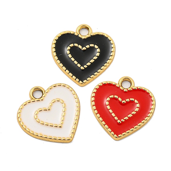 PandaHall UV Plating Alloy Enamel Pendants, Golden, Heart Charm, Mixed Color, 17x16x1.5mm, Hole: 2mm Alloy+Enamel Heart Multicolor
PandaHall UV Plating Alloy Enamel Pendants, Golden, Heart Charm, Mixed Color, 17x16x1.5mm, Hole: 2mm Alloy+Enamel Heart Multicolor