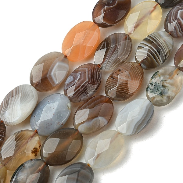 PandaHall Natural Botswana Agate Beads Strands, Faceted, Flat Oval, 12~12.5x8.5~9x5~6mm, Hole: 0.9mm, about 33pcs/strand, 15.63''(39.7cm)...
PandaHall Natural Botswana Agate Beads Strands, Faceted, Flat Oval, 12~12.5x8.5~9x5~6mm, Hole: 0.9mm, about 33pcs/strand, 15.63''(39.7cm)...