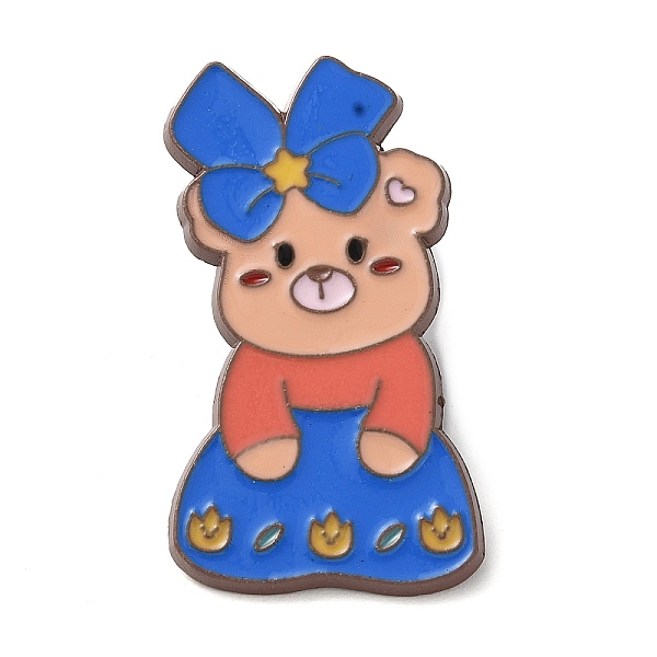PandaHall Bear with Bowknot Enamel Pins, Coffee Zinc Alloy Badge for Women, Royal Blue, 36.5x20x2mm Alloy+Enamel Bear
PandaHall Bear with Bowknot Enamel Pins, Coffee Zinc Alloy Badge for Women, Royal Blue, 36.5x20x2mm Alloy+Enamel Bear