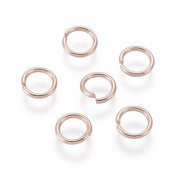 PandaHall 304 Stainless Steel Open Jump Rings, Rose Gold, 18 Gauge, 7x1mm, Inner Diameter: 5mm 304 Stainless Steel
PandaHall 304 Stainless Steel Open Jump Rings, Rose Gold, 18 Gauge, 7x1mm, Inner Diameter: 5mm 304 Stainless Steel