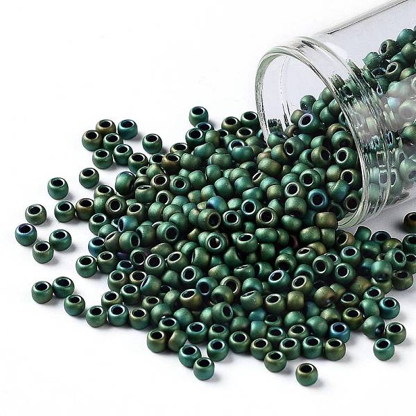 PandaHall TOHO Round Seed Beads, Japanese Seed Beads, (710) Matte Color Aquarius, 8/0, 3mm, Hole: 1mm, about 222pcs/bottle, 10g/bottle Glass..., Cyan
PandaHall TOHO Round Seed Beads, Japanese Seed Beads, (710) Matte Color Aquarius, 8/0, 3mm, Hole: 1mm, about 222pcs/bottle, 10g/bottle Glass..., Cyan