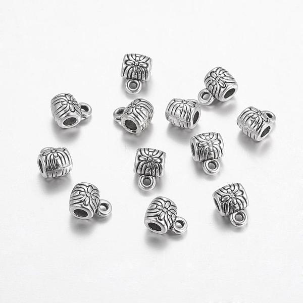 PandaHall Tibetan Silver Hangers, Bail Beads, Lead Free & Cadmium Free, Cup, Antique Silver, about 5.5mm in diameter, Hole: 2mm Alloy...
PandaHall Tibetan Silver Hangers, Bail Beads, Lead Free & Cadmium Free, Cup, Antique Silver, about 5.5mm in diameter, Hole: 2mm Alloy...