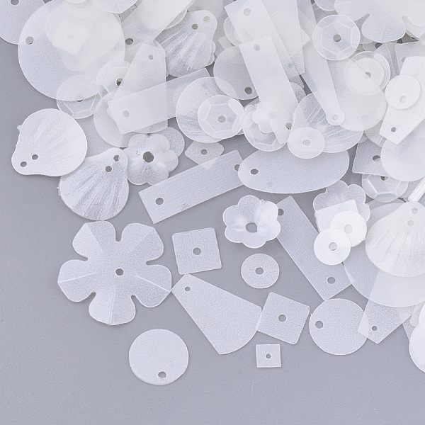 PandaHall Ornament Accessories, PVC Plastic Paillette/Sequins Beads, Frosted, Mixed Shapes, White, 5.5~33.5x3.5~19.5x0.3~2.5mm, Hole...
PandaHall Ornament Accessories, PVC Plastic Paillette/Sequins Beads, Frosted, Mixed Shapes, White, 5.5~33.5x3.5~19.5x0.3~2.5mm, Hole...