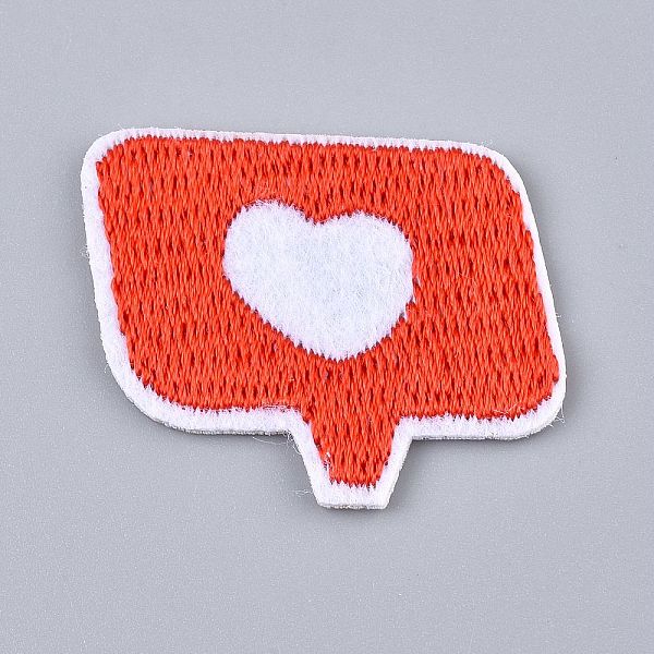 PandaHall Computerized Embroidery Cloth Iron on/Sew on Patches, Costume Accessories, Dialog Box with Heart, Red, 27x35x1.5mm Cloth Others...
PandaHall Computerized Embroidery Cloth Iron on/Sew on Patches, Costume Accessories, Dialog Box with Heart, Red, 27x35x1.5mm Cloth Others...