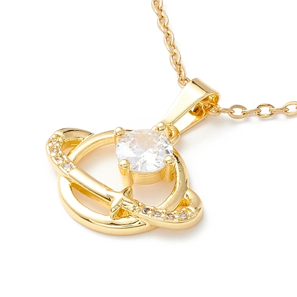 PandaHall Clear Cubic Zirconia Planet Pendant Necklace, 304 Stainless Steel Jewelry for Women, Golden, 17.72 inch(45cm) Cubic Zirconia
PandaHall Clear Cubic Zirconia Planet Pendant Necklace, 304 Stainless Steel Jewelry for Women, Golden, 17.72 inch(45cm) Cubic Zirconia