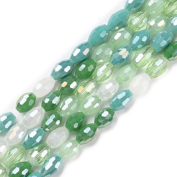 PandaHall Electroplate Glass Beads Strands, AB Color Plated, Faceted, Horse Eye, Green, 6x4mm, Hole: 0.8mm, about 70pcs/strand, 16.54''...
PandaHall Electroplate Glass Beads Strands, AB Color Plated, Faceted, Horse Eye, Green, 6x4mm, Hole: 0.8mm, about 70pcs/strand, 16.54''...
