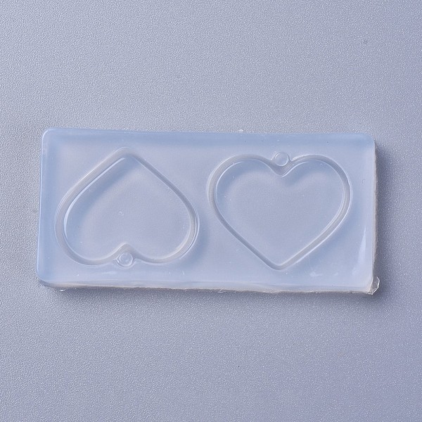 PandaHall Pendant Silicone Molds, Resin Casting Molds, For UV Resin, Epoxy Resin Jewelry Making, Heart, White, 30x63x5mm, Heart: 24x28mm...
PandaHall Pendant Silicone Molds, Resin Casting Molds, For UV Resin, Epoxy Resin Jewelry Making, Heart, White, 30x63x5mm, Heart: 24x28mm...