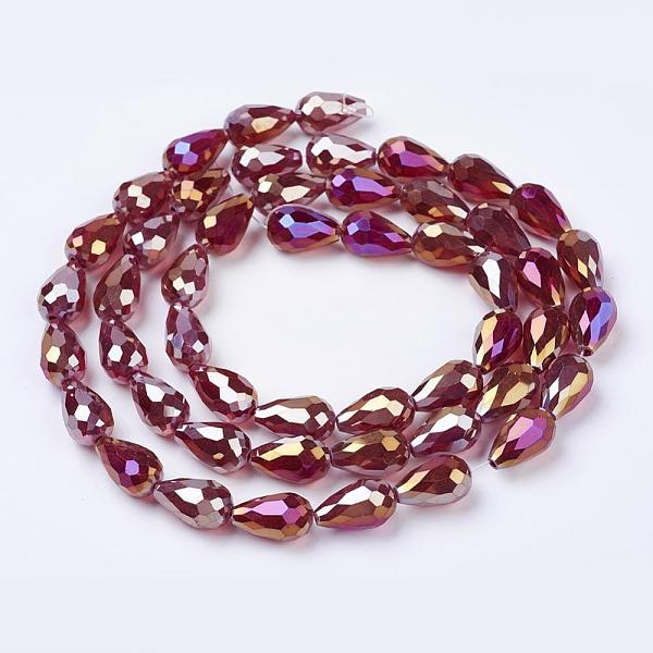 PandaHall Electroplate Glass Beads Strands, AB Color Plated, Faceted Teardrop, Dark Red, 15x10mm, Hole: 1mm, 50pcs/strand, 27.1 inch Glass...
PandaHall Electroplate Glass Beads Strands, AB Color Plated, Faceted Teardrop, Dark Red, 15x10mm, Hole: 1mm, 50pcs/strand, 27.1 inch Glass...
