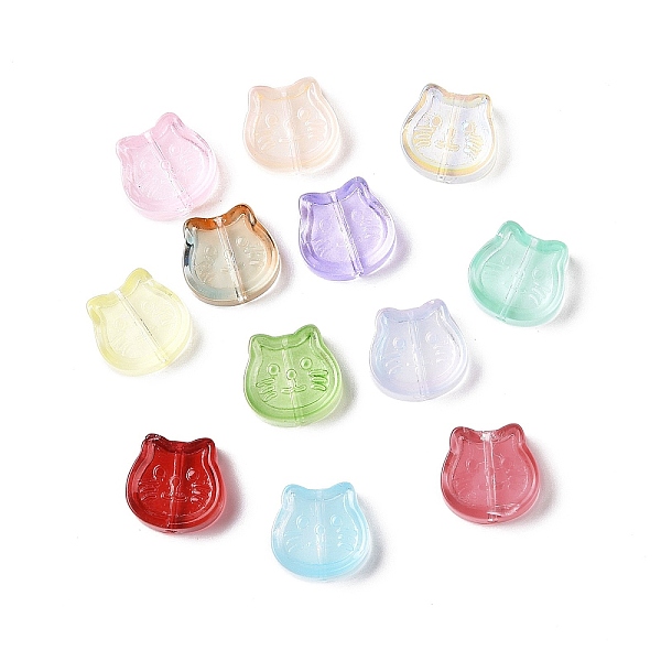 PandaHall Transparent Spray Painted Glass Beads, Cat, Mixed Color, 13.5x14x5mm, Hole: 1.2mm Glass Cat Shape Multicolor
PandaHall Transparent Spray Painted Glass Beads, Cat, Mixed Color, 13.5x14x5mm, Hole: 1.2mm Glass Cat Shape Multicolor
