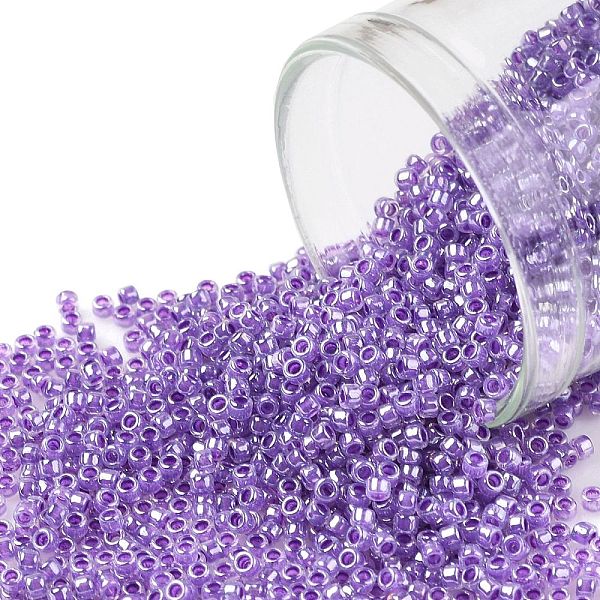 PandaHall TOHO Round Seed Beads, Japanese Seed Beads, (922) Ceylon Gladiola, 15/0, 1.5mm, Hole: 0.7mm, about 135000pcs/pound Glass Purple
PandaHall TOHO Round Seed Beads, Japanese Seed Beads, (922) Ceylon Gladiola, 15/0, 1.5mm, Hole: 0.7mm, about 135000pcs/pound Glass Purple