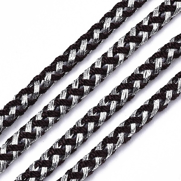 PandaHall Two-Color Polyester Braided Cords, with Silver Metallic Thread, for Bracelet Necklace Jewelry Making, Coconut Brown, 3.5mm, about...
PandaHall Two-Color Polyester Braided Cords, with Silver Metallic Thread, for Bracelet Necklace Jewelry Making, Coconut Brown, 3.5mm, about...