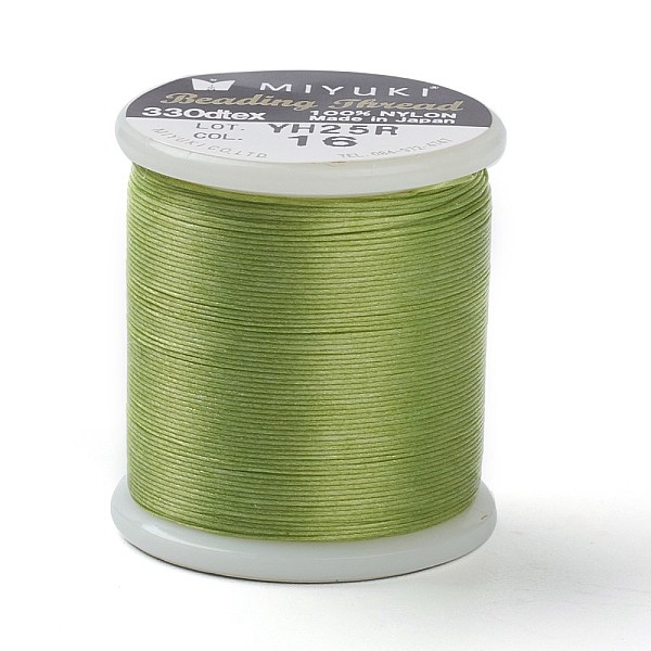 PandaHall MIYUKI Beading Nylon Thread B, 330 DTEX/0.203mm/0.008", for Seed Beads, #16, Yellow Green, 0.16mm, 55 yards(50 meters)/roll Nylon
PandaHall MIYUKI Beading Nylon Thread B, 330 DTEX/0.203mm/0.008", for Seed Beads, #16, Yellow Green, 0.16mm, 55 yards(50 meters)/roll Nylon
