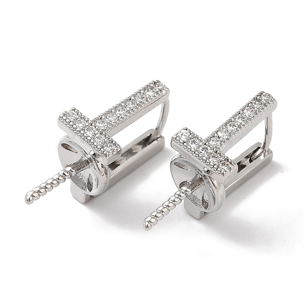 PandaHall Brass Micro Pave Clear Cubic Zirconia Stud Earring Findings, Platinum, 18x7mm, Pin: 1 & 0.9mm Brass+Cubic Zirconia Clear
PandaHall Brass Micro Pave Clear Cubic Zirconia Stud Earring Findings, Platinum, 18x7mm, Pin: 1 & 0.9mm Brass+Cubic Zirconia Clear