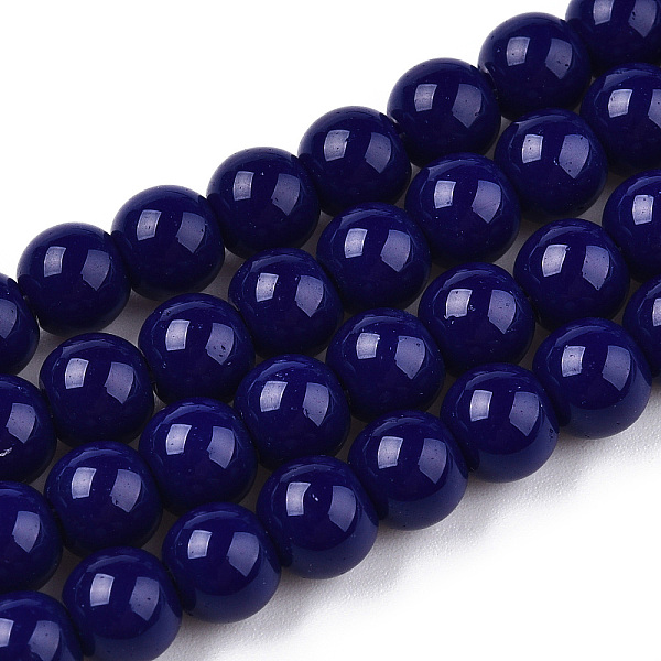 PandaHall Opaque Solid Color Glass Beads Strands, Round, Dark Blue, 6~6.5mm, Hole: 1.4mm, about 67~70pcs/strand, 14.76 inch~15.16 inch...
PandaHall Opaque Solid Color Glass Beads Strands, Round, Dark Blue, 6~6.5mm, Hole: 1.4mm, about 67~70pcs/strand, 14.76 inch~15.16 inch...