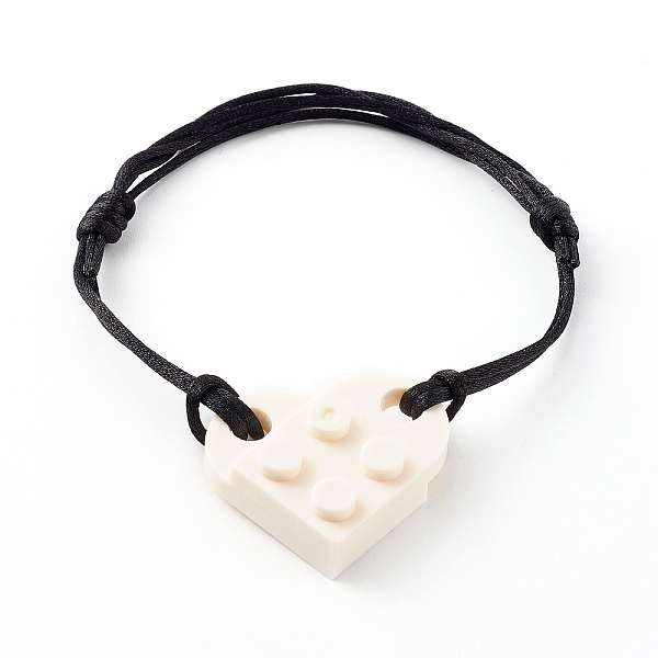 PandaHall Resin Building Blocks Link Bracelets, with Adjustable Nylon Cord , Heart, White, Inner Diameter: 1-3/4~3-1/4 inch(4.6~8.3cm) Resin...
PandaHall Resin Building Blocks Link Bracelets, with Adjustable Nylon Cord , Heart, White, Inner Diameter: 1-3/4~3-1/4 inch(4.6~8.3cm) Resin...