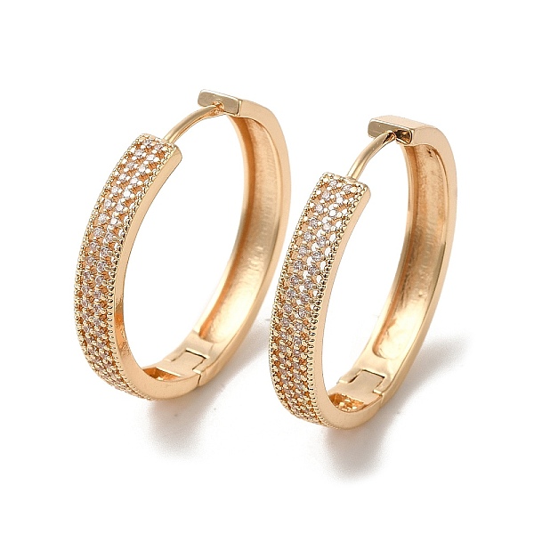 PandaHall Brass Micro Pave Cubic Zirconia Hoop Earrings for Women, Hollow Ring, Light Gold, 29x5mm Brass Ring Clear
PandaHall Brass Micro Pave Cubic Zirconia Hoop Earrings for Women, Hollow Ring, Light Gold, 29x5mm Brass Ring Clear