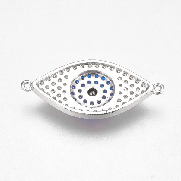 PandaHall Brass Micro Pave Cubic Zirconia Links, Eye, Blue, Platinum, 30x14x4mm, Hole: 1mm Brass+Cubic Zirconia Eye Blue
PandaHall Brass Micro Pave Cubic Zirconia Links, Eye, Blue, Platinum, 30x14x4mm, Hole: 1mm Brass+Cubic Zirconia Eye Blue