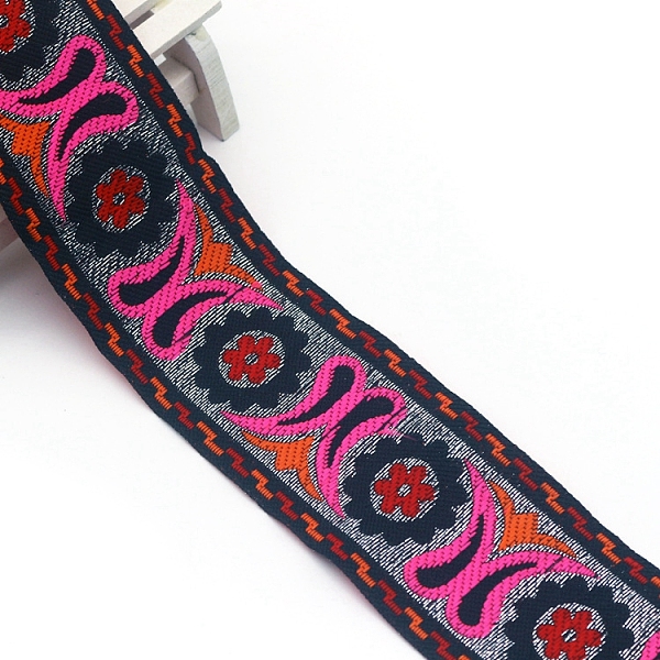PandaHall Flat Ethnic Style Embroidery Polyester Ribbons, Jacquard Ribbon, Garment Accessories, Deep Pink, 2 inch(50mm), about 7.66 Yards...
PandaHall Flat Ethnic Style Embroidery Polyester Ribbons, Jacquard Ribbon, Garment Accessories, Deep Pink, 2 inch(50mm), about 7.66 Yards...