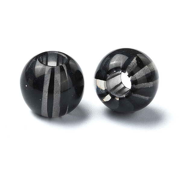 PandaHall Resin European Beads, Large Hole Watermelon Rond Beads, Black, 12x14x14mm, Hole: 5mm Resin Round Black
PandaHall Resin European Beads, Large Hole Watermelon Rond Beads, Black, 12x14x14mm, Hole: 5mm Resin Round Black