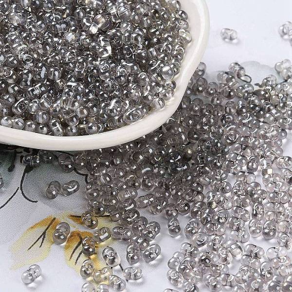 PandaHall Glass Seed Beads, Transparent Colours Luster, Peanut, Gray, 4~4.5x2~2.5x2~2.5mm, Hole: 0.8~0.9mm, about 10000pcs/pound Glass...
PandaHall Glass Seed Beads, Transparent Colours Luster, Peanut, Gray, 4~4.5x2~2.5x2~2.5mm, Hole: 0.8~0.9mm, about 10000pcs/pound Glass...