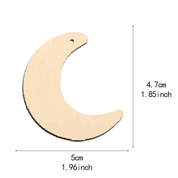 PandaHall Wooden Pendants, Earring Accessories, Moon, BurlyWood, 47x50mm, Hole: 1.5mm, 50pcs/set Wood Moon Orange
PandaHall Wooden Pendants, Earring Accessories, Moon, BurlyWood, 47x50mm, Hole: 1.5mm, 50pcs/set Wood Moon Orange
