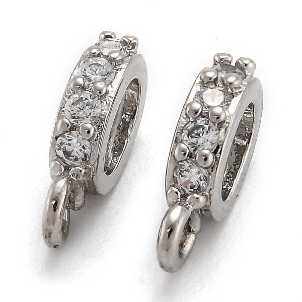 PandaHall Brass Micro Pave Cubic Zirconia Tube Bails, Loop Bails, Oval, Platinum, 11x6x2.5mm, Hole: 1mm and 5x3mm Brass+Cubic Zirconia Oval
PandaHall Brass Micro Pave Cubic Zirconia Tube Bails, Loop Bails, Oval, Platinum, 11x6x2.5mm, Hole: 1mm and 5x3mm Brass+Cubic Zirconia Oval