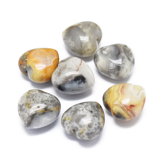 PandaHall Natural Crazy Agate Heart Love Stone, Pocket Palm Stone for Reiki Balancing, 19~20x19~20x13~14mm Crazy Agate Heart
PandaHall Natural Crazy Agate Heart Love Stone, Pocket Palm Stone for Reiki Balancing, 19~20x19~20x13~14mm Crazy Agate Heart