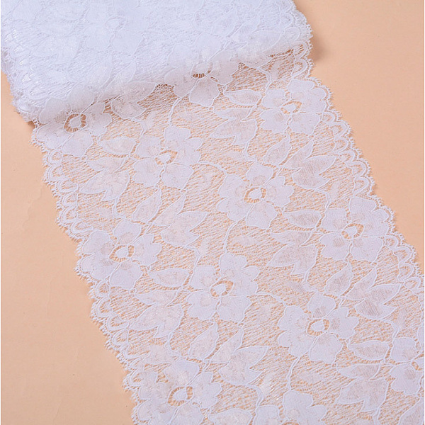 PandaHall Stretch Elastic Lace Trim, Floral Pattern Lace Ribbon, for Sewing, Dress Decoration and Gift Wrapping, White, 16cm Polyester White
PandaHall Stretch Elastic Lace Trim, Floral Pattern Lace Ribbon, for Sewing, Dress Decoration and Gift Wrapping, White, 16cm Polyester White