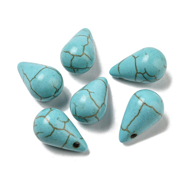 PandaHall Dyed Synthetic Turquoise Pendants, Teardrop Charms, 18~18.5x10mm, Hole: 1mm Synthetic Turquoise Teardrop
PandaHall Dyed Synthetic Turquoise Pendants, Teardrop Charms, 18~18.5x10mm, Hole: 1mm Synthetic Turquoise Teardrop