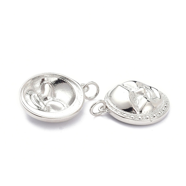 PandaHall Brass Charms, with Jump Ring, Long-Lasting Plated, Moon with Sun, Real Platinum Plated, 20x18x4.5mm, Jump Ring: 5x1mm, 3.5mm Inner...
PandaHall Brass Charms, with Jump Ring, Long-Lasting Plated, Moon with Sun, Real Platinum Plated, 20x18x4.5mm, Jump Ring: 5x1mm, 3.5mm Inner...
