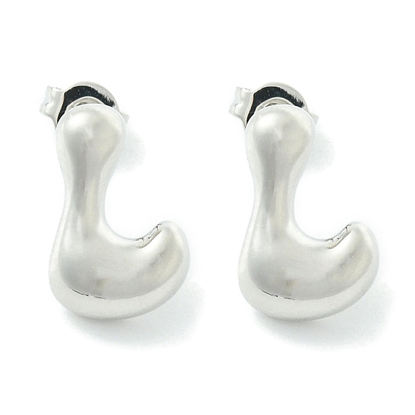 PandaHall Rack Plating Brass Earrings, Cadmium Free & Lead Free, Long-Lasting Plated, Stud Earrings, Alphabet, Platinum, Letter L, 14x9mm...
PandaHall Rack Plating Brass Earrings, Cadmium Free & Lead Free, Long-Lasting Plated, Stud Earrings, Alphabet, Platinum, Letter L, 14x9mm...
