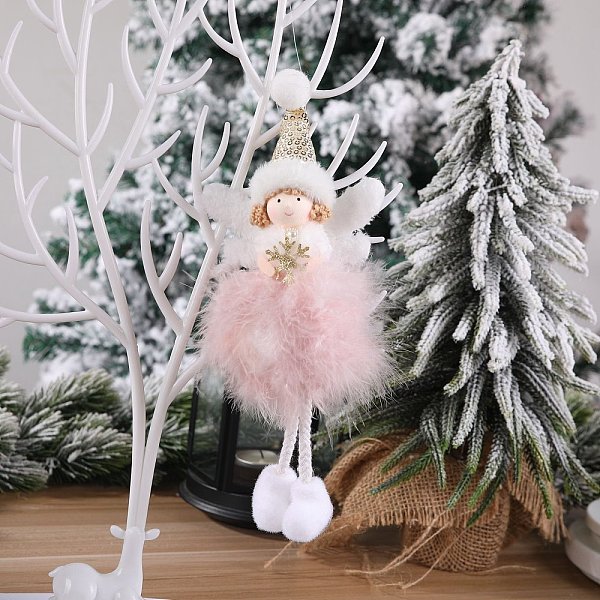 PandaHall Cloth Pendant Decorations, for Christmas Decorations, Angel with Feather Dress, Pink, 220x90mm Cloth Angel & Fairy Pink
PandaHall Cloth Pendant Decorations, for Christmas Decorations, Angel with Feather Dress, Pink, 220x90mm Cloth Angel & Fairy Pink