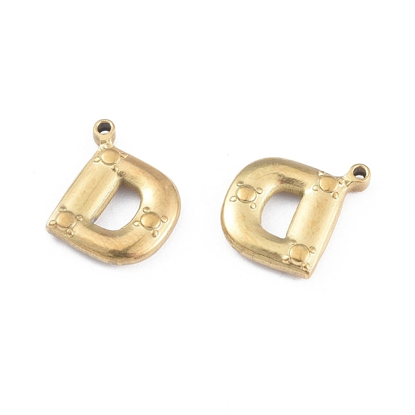PandaHall 304 Stainless Steel Pendants, Letter, Golden, Letter.D, 18.5x15.6x3.1mm, Hole: 1.3mm 304 Stainless Steel Letter D
PandaHall 304 Stainless Steel Pendants, Letter, Golden, Letter.D, 18.5x15.6x3.1mm, Hole: 1.3mm 304 Stainless Steel Letter D