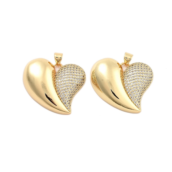 PandaHall Brass Pave Clear Cubic Zirconia Pendants, Golden, Heart, 25x28x7mm, Hole: 5mm Brass+Cubic Zirconia Heart Clear
PandaHall Brass Pave Clear Cubic Zirconia Pendants, Golden, Heart, 25x28x7mm, Hole: 5mm Brass+Cubic Zirconia Heart Clear