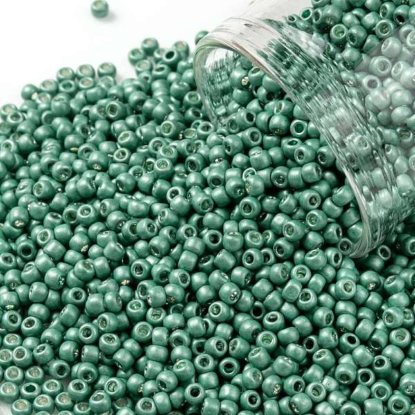 PandaHall TOHO Round Seed Beads, Japanese Seed Beads, Frosted, (561F) Matte Galvanized Sthwst Green, 11/0, 2.2mm, Hole: 0.8mm, about...
PandaHall TOHO Round Seed Beads, Japanese Seed Beads, Frosted, (561F) Matte Galvanized Sthwst Green, 11/0, 2.2mm, Hole: 0.8mm, about...
