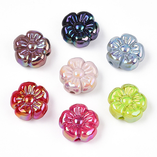 PandaHall UV Plating Acrylic Beads, Iridescent, Flower, Mixed Color, 19x19.5x9.5mm, Hole: 2.5mm Acrylic Flower Multicolor
PandaHall UV Plating Acrylic Beads, Iridescent, Flower, Mixed Color, 19x19.5x9.5mm, Hole: 2.5mm Acrylic Flower Multicolor