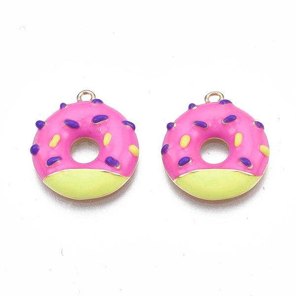 PandaHall Brass Enamel Pendants, Nickel Free, Golden, Doughnut, Hot Pink, 17x15.5x3mm, Hole: 1.2mm Brass+Enamel Food
PandaHall Brass Enamel Pendants, Nickel Free, Golden, Doughnut, Hot Pink, 17x15.5x3mm, Hole: 1.2mm Brass+Enamel Food