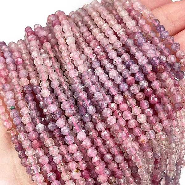 PandaHall Natural Plum Blossom Tourmaline Beads Strands, Faceted, Round, 3.5mm, Hole: 0.5mm, about 121pcs/strand, 15.55 inch(39.5cm)...
PandaHall Natural Plum Blossom Tourmaline Beads Strands, Faceted, Round, 3.5mm, Hole: 0.5mm, about 121pcs/strand, 15.55 inch(39.5cm)...