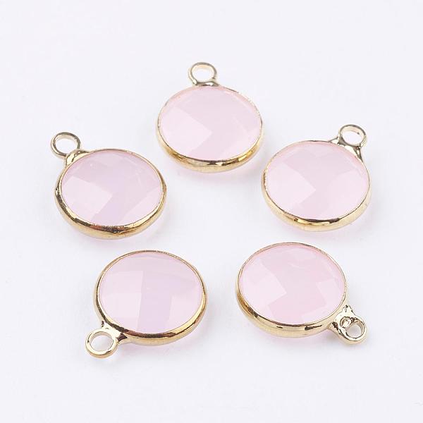 PandaHall Golden Tone Brass Glass Flat Round Charms, Faceted, Lavender Blush, 12x8.5x3mm, Hole: 1.5mm Brass+Glass Flat Round Pink
PandaHall Golden Tone Brass Glass Flat Round Charms, Faceted, Lavender Blush, 12x8.5x3mm, Hole: 1.5mm Brass+Glass Flat Round Pink