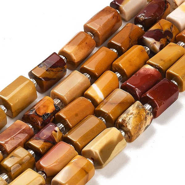 PandaHall Natural Mookaite Beads Strands, with Seed Beads, Faceted Column, 9~11x6~7.5x6~7.5mm, Hole: 1.2mm, about 30pcs/strand, 15.16~15.55...
PandaHall Natural Mookaite Beads Strands, with Seed Beads, Faceted Column, 9~11x6~7.5x6~7.5mm, Hole: 1.2mm, about 30pcs/strand, 15.16~15.55...