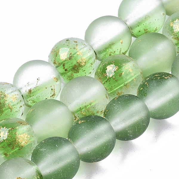 PandaHall Frosted Spray Painted Glass Beads Strands, with Golden Foil, Round, Lime Green, 6~7mm, Hole: 1.2~1.5mm, about 65~67pcs/Strand...
PandaHall Frosted Spray Painted Glass Beads Strands, with Golden Foil, Round, Lime Green, 6~7mm, Hole: 1.2~1.5mm, about 65~67pcs/Strand...