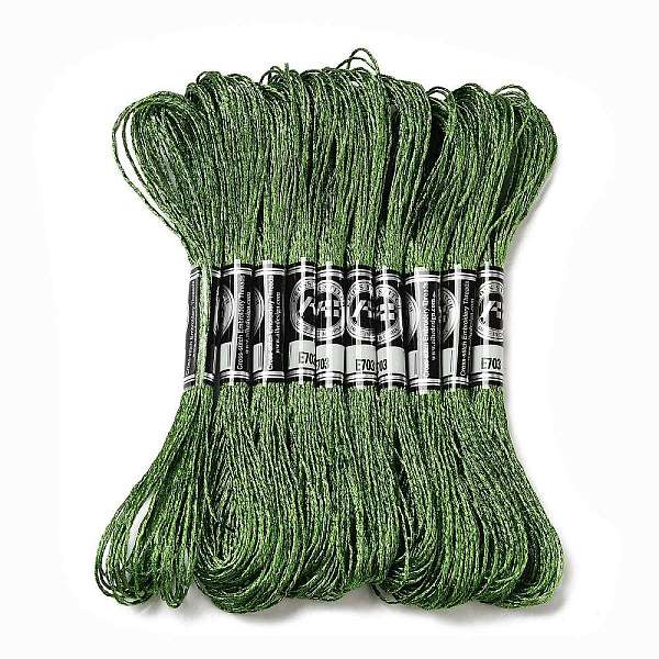 PandaHall 10 Skeins 12-Ply Metallic Polyester Embroidery Floss, Glitter Cross Stitch Threads for Craft Needlework Hand Embroidery..., Green
PandaHall 10 Skeins 12-Ply Metallic Polyester Embroidery Floss, Glitter Cross Stitch Threads for Craft Needlework Hand Embroidery..., Green