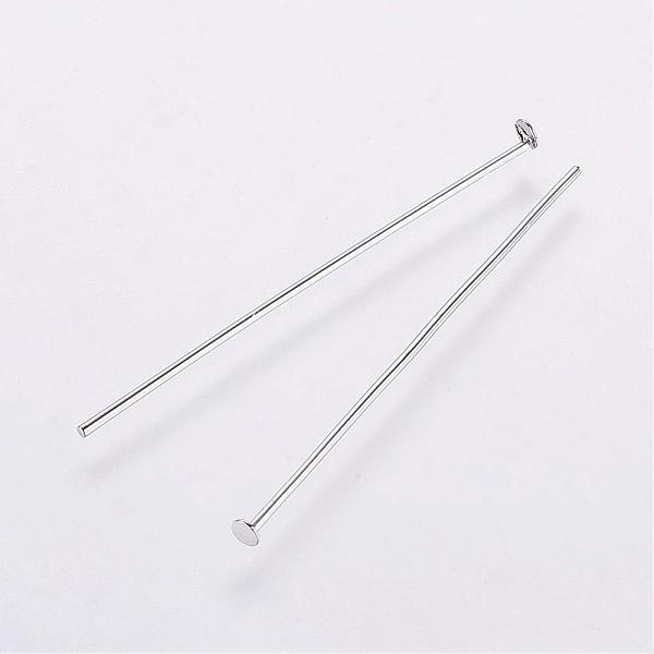 PandaHall Rack Plating Brass Flat Head Pins, Long-Lasting Plated, Electroplated, Platinum, 35x0.8mm, 20 Gauge, Head: 1.8mm Brass
PandaHall Rack Plating Brass Flat Head Pins, Long-Lasting Plated, Electroplated, Platinum, 35x0.8mm, 20 Gauge, Head: 1.8mm Brass