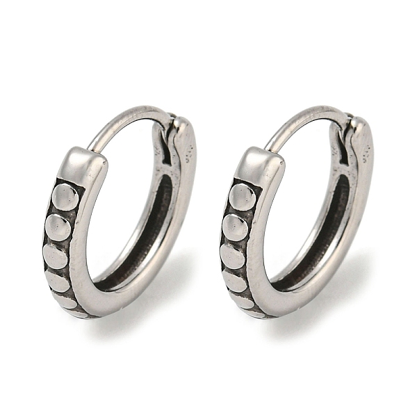 PandaHall 316 Surgical Stainless Steel Hoop Earrings, Round, Antique Silver, 14x2.5mm 316 Surgical Stainless Steel Round
PandaHall 316 Surgical Stainless Steel Hoop Earrings, Round, Antique Silver, 14x2.5mm 316 Surgical Stainless Steel Round