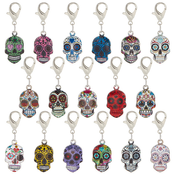 PandaHall ARRICRAFT 2 Sets Alloy Enamel Pendant Decoration, with Zinc Alloy Lobster Claw Clasps, Skull, Mixed Color, 39~40mm Alloy+Enamel..., Multicolor
PandaHall ARRICRAFT 2 Sets Alloy Enamel Pendant Decoration, with Zinc Alloy Lobster Claw Clasps, Skull, Mixed Color, 39~40mm Alloy+Enamel..., Multicolor