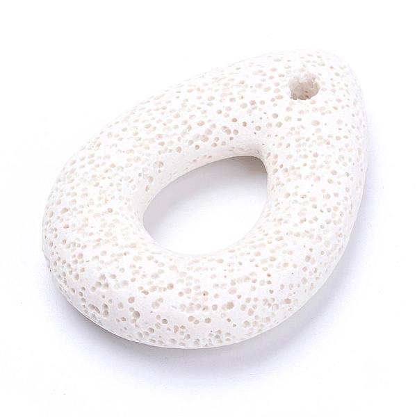 PandaHall Natural Lava Rock Big Pendants, Dyed, Hollow Teardrop, White, 58x40x11mm, Hole: 4mm Lava Rock Teardrop White
PandaHall Natural Lava Rock Big Pendants, Dyed, Hollow Teardrop, White, 58x40x11mm, Hole: 4mm Lava Rock Teardrop White