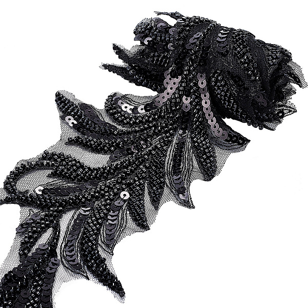 PandaHall GORGECRAFT 1 Yard Beaded Lace Trim Black Sequin Lace Ribbon Applique Arrow Shape Mesh Edging Trimmings for Clothing Curtain Dance...
PandaHall GORGECRAFT 1 Yard Beaded Lace Trim Black Sequin Lace Ribbon Applique Arrow Shape Mesh Edging Trimmings for Clothing Curtain Dance...